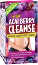 Elikadura aplikatua 14-Day Acai Berry Cleanse - 56 Tablet - Pisu-galeraren euskarria Flush + Milk Thistle - 28 zerbitzari