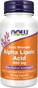 NOW Foods Supplements, Alpha Lipoic Acid 600 mg med Grape Seed Extract & Bioperine®, Extra Strength, 60 Count (Pack of 1)