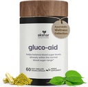 AKSHAR Ayurveda Gluco Suplementar de Apoio com Ginema, Melão Amargo, Açafrão e Mais, Suporta Níveis Saudáveis(60 Cápsulas)