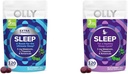 OLLY Extra Strength (5 mg) & Regular Strength (3 mg) Melatonin Sleep Gummies with L- Theanine, 120 Count BlackBerry Flavor