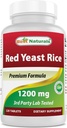 Els millors Naturals Red Yest Rice 1200 mg (Non-GMO) 120 taules - No Iradied, Citrin Free