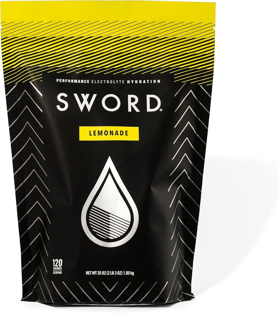 SWORD PERFORMANCE Elektrolyt Replenisher Powder Drink Mix, Lemonade, 30-Serving Resealable Bag w/Scoop