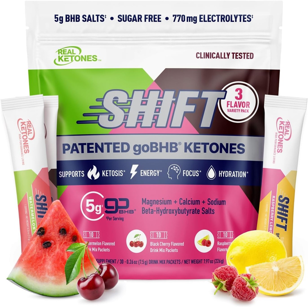 Ketons reals BHB Exogenous Keonets Betj by Staygrots Keto Electrolytes Powder Groups Sense Sugar amb 4 principals paquets d'Electrolytes més raytes ydrat Keto BHB - 30 Compte Varie Pack