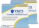 VSL #3® 소화 건강, IBS 및 UC 증상을위한 프로 바이오 틱 분말 - 450B CFUs, 높 순수성, 멀티 스트레인, 라이브, 냉장 프로 바이오 틱, 남성 및 여성, 60 팩의 Gut 건강 지원을위한 의료 식품