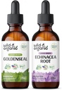Tinctură sălbatică & organică Goldenseal 2 fl oz & Echinacea Tincture 2 fl oz