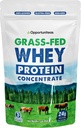 Opportuniteas Grass Fed Whey Proteine Powder Concentrat - 1 Ingredient - supliment de proteine pure pentru băutură, Smoothie, Shake, Cooking & Baking - non OMG, Hormone Free & Gluten Free - 1 Pound