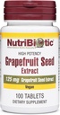 Acbiiotic - Grapeפרי Seed Tablets 125 מ"ג, 100 Count | Premium Class GSE עם bioflavonoids | תמיכה תזונתית הכוללת בריאות | Easy to Swallow | Vegan, Gluten Free, non-GMO