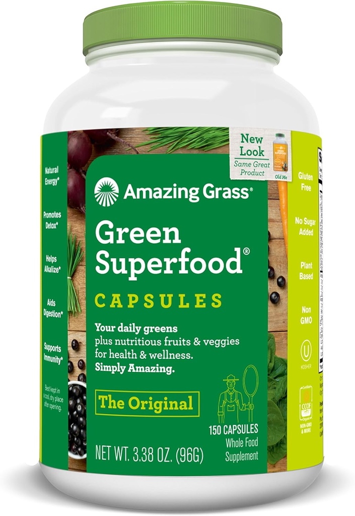 Amazing Grass Green SuperFood Original, 150 Count