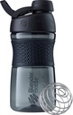 BlenderBottle SportMixer Shaker garrafa perfeita para batidos de proteína e pré-treino, 20-onça, preto