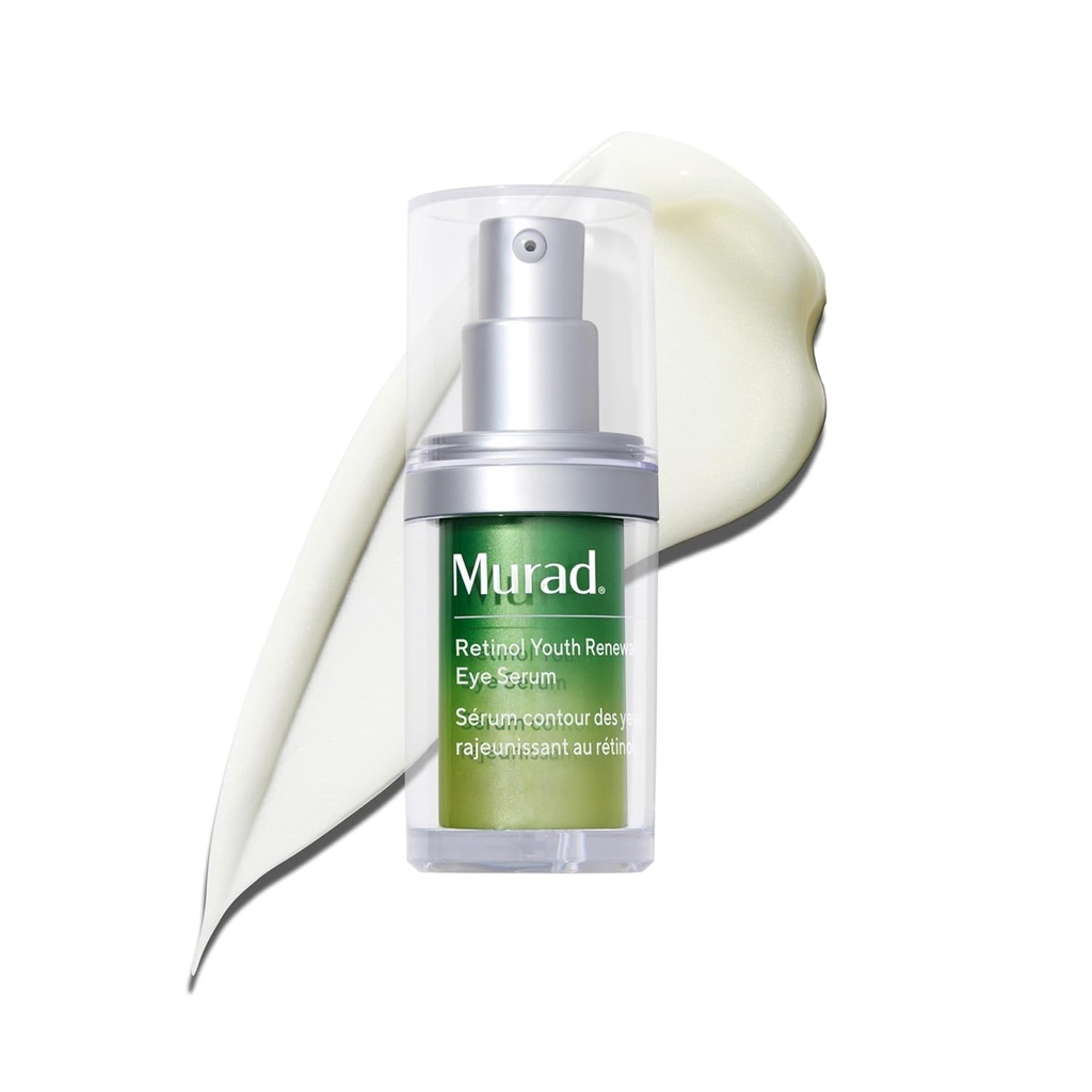 Murad Retinol Youth Renewal Eye Serum - Retinol Eye Serum Visible Meniru Lingkaran Gelap Bawah Mata dan Mengembalikan Penampilan dari Fine Lines, Cukup lembut untuk Nightly Gunakan - 0.5 oz