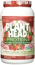 Genceutic Naturals Plant Head Protein Luonnollisesti maustettu paras maistaminen Mansikka Raw Vegaaninen kasvissyöjä proteiini ravintolisä Gluteenittomat soija Dairy GMO ilmaiseksi 30 tarjoilua (1,8 kiloa)