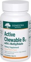 Genestra Brands Active Chewable B12 with L-Multofolate  готварски витамин B12 and Folate Appliment  по 60 дъвчащи таблетки