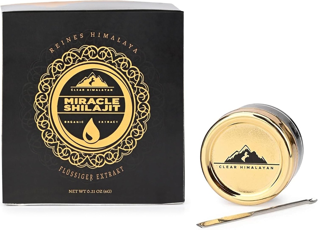 Àcid Fulvic Himàlaia Shilajet Resn 10g (100 Portion) - mamà Ausentètica de la regió de l'Himàlaia/Natural de Mines Fulvàlrics i Trace Mines - RAW (10 g 192 1 paquet)