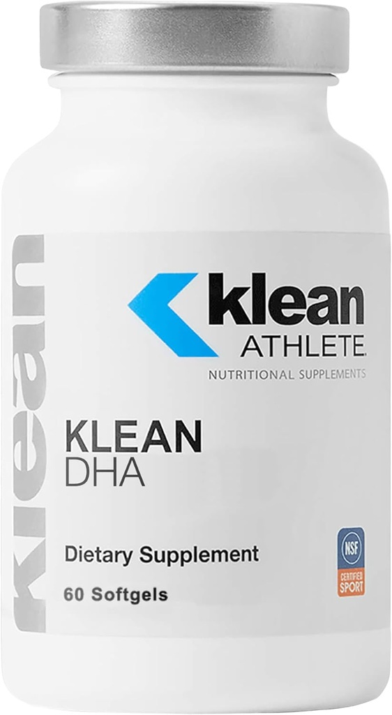 Klean Athlete Klean DHA - DHA Supplement for Athletes - Supports Heart & Brain Health* - Omega 3 Fish Oil - with EPA & DHA - Non-GMO & Gluten Free - 60 Softgels