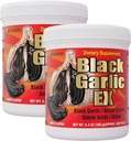 Umeken Black Garlic EX, concentrado fermentado con vitamina B, Allicina, Aminoácido, suplemento de allo negro fermentado, extracto de ostra, Ginger, 4-6 meses de subministración, 6,4 Ounce 180g botella, Pack de 2