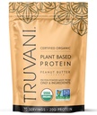 Truvani Organic Plant Based Protein Powder | Peanut Butter | 10 Servings | Vegan | 20g Pea Protein | Keto | Gluten & Dairy Free | Low Carb | No Added Sugar