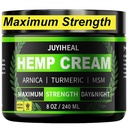 8 fl oz Natural Instant Hemp Cream - Максимална сила - Arnica, MSM, куркума, ментол, Aloe-Natural Hemp Oil Extract Gel