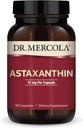 Dr. Mercola Organic Astaxanthin - 12 mg Astaxanthin - Powerful Antioxidant Support - Organic Microalgae Extract - Non-GMO, Gluten-Free " Soy-Free - 90 Capsules (90 Servings)