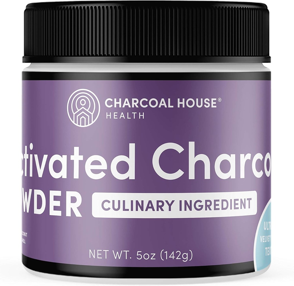 ULTRA FINE Coconut Activated Charcoal Powder - Culinary and Cosmetic Applications, Velvety Smooth Texture for Smoothies, Ice Creams, Pastries, Soaps, Ultra Fine for a Soft Finish, No Grit! - 5oz