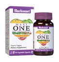 Bluebonnet Nutrition Maxi One (with Iron), Whole Food Multiple, Enzymes, Energy, Vitality, Gluten-Free, Kosher, Dairy-Free, Vegetarian Friendly, Soy-Free, Non-GMO, 90 Vegetable Capsule, 3 Month Supply, Beige
