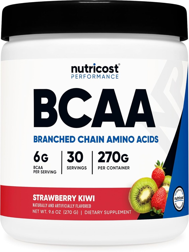 Nutricost BCAA Toz (Strawberry Kiwi, 30 Xidmətlər) - Optimal 2:1