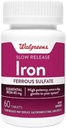 Iron Slow Release High Potency Ferrosulfate 45mg, Tablets, 60 ea