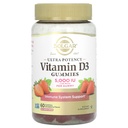 Solgar Vitamin D3 Gummies for Adults 5,000IU Ultra Potency Vitamin Immune System Support for Women & Men - Tasty Strawberry Flavor, Gluten & Gelatin Free Gummy, 2 Month Supply, 60 Servings, 2g Sugar