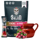 Salud 2-in-1 Sleep Aid + Calm Drink Mix, Prickly Pear | Melatonin, Magnesium, Saffron Extract, L-Theanine, Non-GMO, Gluten Free, Vegan, Low Calorie, 1g of Sugar (15 Servings)