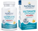 Nordic Naturals Ultimate Omega + CoQ10, Citron - 60 gels mous - 1280 mg Omega-3 + 100 mg CoQ10 - Santé cardiaque, énergie cellulaire, soutien antioxydant - Non-OGM - 30 portions