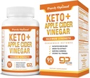 Purely Optimal Keto BHB & Apple Cider Vinegar Capsules - Exogenous Ketones Supplement with The Mother for Ketosis Support, Healthy Lifestyle & Overall Well-Being - 90 Capsules