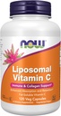 Suplemen SEKARANG, Lipomal Vitamin C, Dukungan Imune & Collagen, 120 Veg Capsules