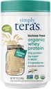 simply tera's Lactose Free Organic Whey Protein Powder - Lactose Free, Vanilla, 20g of Protein Per Serving, Non-GMO, Gluten-Free, rBGH-Free, Kosher - 12 Oz.