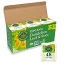 Medicamentos tradicionais té, Dandelion Leaf & Root orgánico, soporta a función de Kidney & Digestion saudable, 48 bolsas de té (3 Pack)