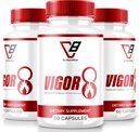 3 Pack)Erkekler için Vigor 8, Vigor 8 Pills Erkek Teşvik Formula, Vigor Sekiz Tamam Capsules Test Boost, Vigor8 Stamina ATM Yorumlar Horny Goat Weed Tongkat Ali (180 Capsules)