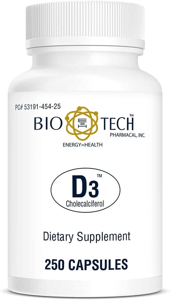 Bio-Tech Vitamina D3 (D3 1k IU, 250 Count)