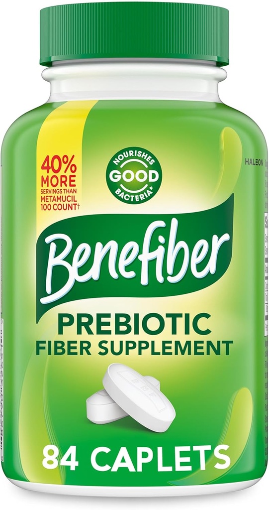 Benefiber Prebiyotik Fiber Ekspert Caplets, 84 Count