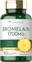 Carlyle Bromelain 1700 mg PHARMAN124; 90 tobolek PHARMAN124; Ananasový enzym dodatek PHARMAN124; Non- GMO a gluten zdarma
