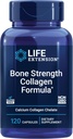 Life Extension Bone Strength Kolagen Formula, kalcijev kolagen kelat, kalcijev fruktoborat, vitamin D3, magnezijev citrat, silicijev, boron, brez glutena, ne-GMO, 120 kapsul