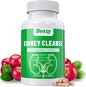 Kidney Cleanse Detox & Repair | Extra Strength 50:1 Cranberry Extract | 22-in-1 Kidney Health Supplement | Kidney Support Formula for Kidney Restore | Kidney Detox and Bladder Health