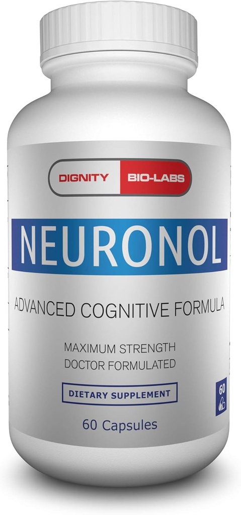Neuronol di Dignity Bio-Labs: Brain Health Formula for Memory Support, Focus, Clarity e Concentrazione - #1 Nootropic formulato w/Dmae, Bacopa Monnieri, Ginkgo Biloba & More.