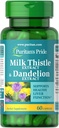 Puritan's Pride Milk Thistle " Dandelion Extract 60 count