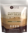 Taha Santé et nutrition Chocolat Whey Protéine Isolate Poudre, 30g Protéines, 7,9g BCAAs, 4,3g Leucine, Nouvelle-Zélande Free-Range, Grass-Fed Dairy.