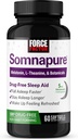 FORCE FACTOR Somnapure Softgels Sleep Aid to Fall Asleep Faster, Stay Asleep Longer, Wake Up Refreshed, Sleep Aid för vuxna med Melatonin, Ashwagandha, Valerian Root och Lemon Balm, 60 Softgels