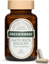 Greenworks Nature's Digest Probiotics with Organic Digestive Enzymes, Prebiotics & Fiber - 10 Billion CFU, 3 Strains - Gut Health Supplement, 60 Kapseln