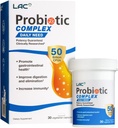 El complex de LAC Probiòtic 50 mil milions de CFUs bidri suplementaris probiotics actius per restaurar el balanç de Bacterial Intestinal, IBS Implementació (30 Vegetarian Capsule)