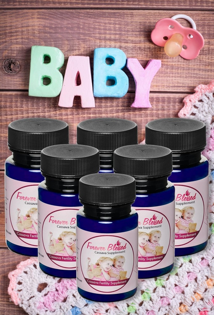 (6 ay təchizatı) Cassava Root - Twins üçün Fertility Supplement - Natural Gecəklik üçün Vitamin