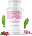 Femipro Bladder Control Supplements for Women and Men, Natural Herb & Probiotic Blend, Urinary Tract Health & Microbiome Balance onartzen du | USA Non-GMO, 30 kapsula, 1 Hilabeteko hornidura