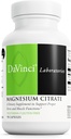 Citrato de magnesio de DaVinci - Suplemento dietético para apoiar a saúde muscular, nervios saudables e absorción mineral * - con 140 mg de magnesio por porción - sen glute - 90 cápsulas vexetais