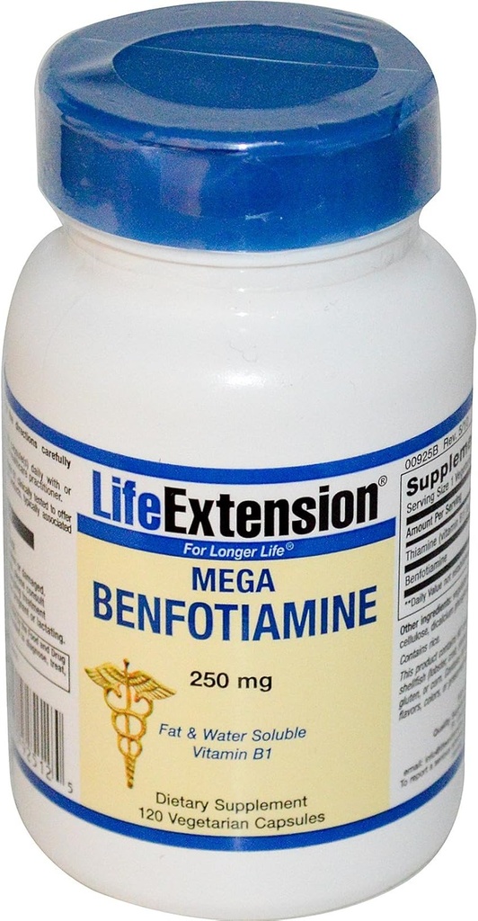 Extensió Life Mega Benfotimina, 120 vpas 250 mg