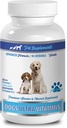 Hundeøje supplement - Hund Ultra Vitaminer - Mineraler - Væsentlige NUTRIENSER - Premium og Natural - Hund Calcium Kosttilskud - 1 flaske (90 Chews)